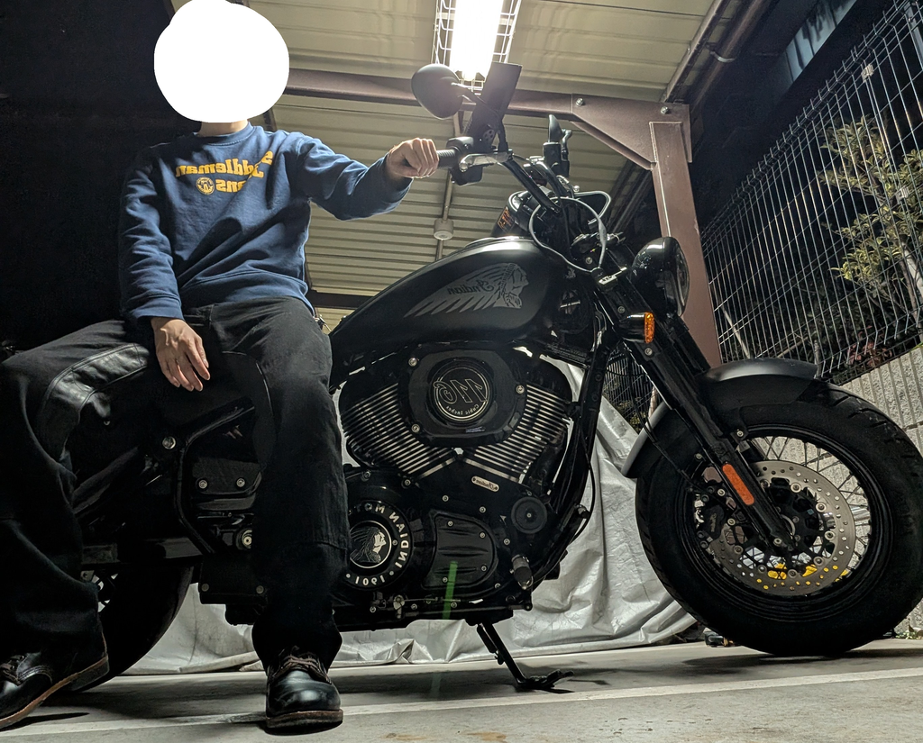 Indian chief dark horseとKADOYA CORSA LMX-COMBO